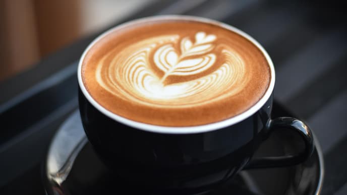 Kaffee mit Verzierung