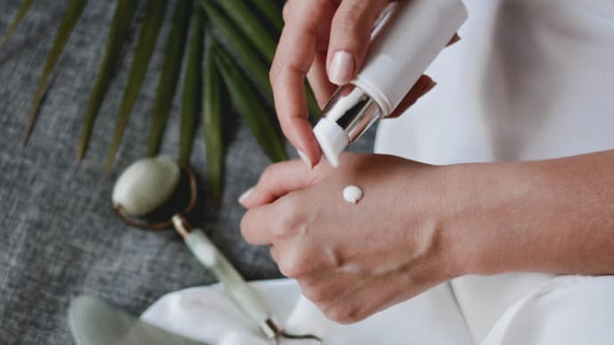 Hautpflege Anwendung Creme
