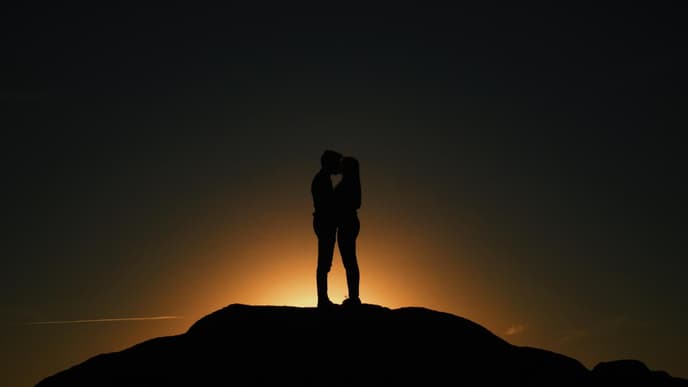 Pärchen Sonnenuntergang