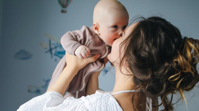 Mutter mit Baby Mutterschutz