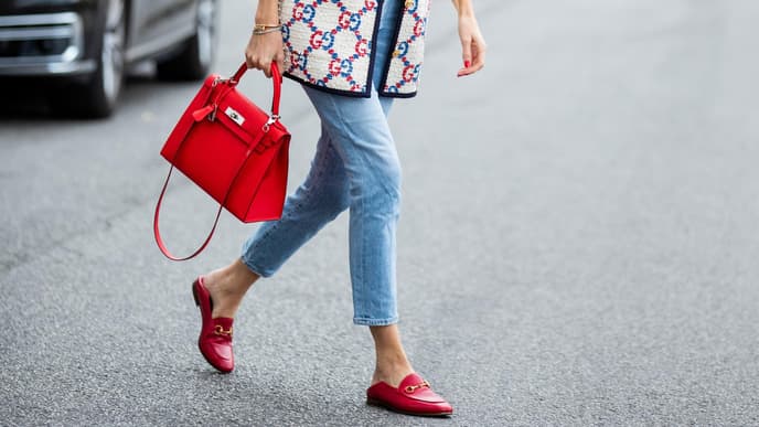 Frau mit Jeans