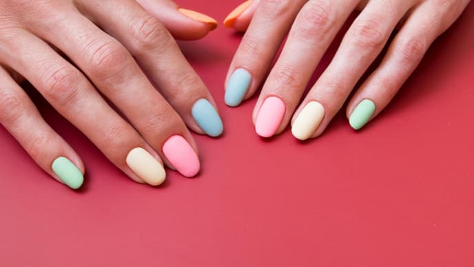 Pastellfarben Trend Nägel
