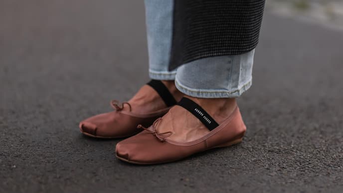 Rostbraune Ballerinas