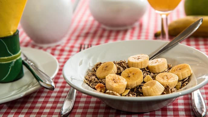 Banane zum Frühstück