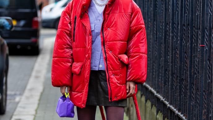 Mode-Trend Lila und Rot im Herbst