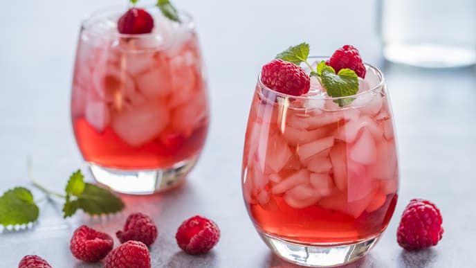 Himbeer-Drink