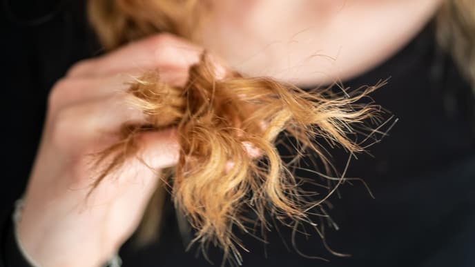 Haare mit Spliss