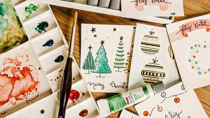 Weihnachtskarte selber basteln