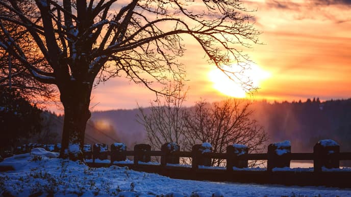 Sonne geht unter