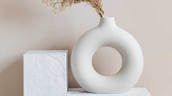 Vase weiß