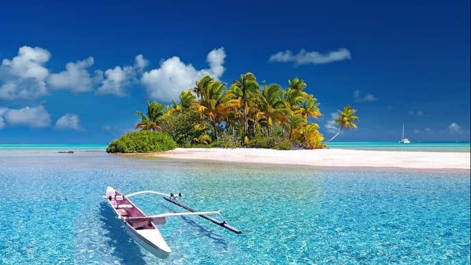 Trauminsel und Meer