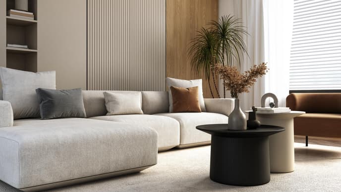 Wohnzimmer grau