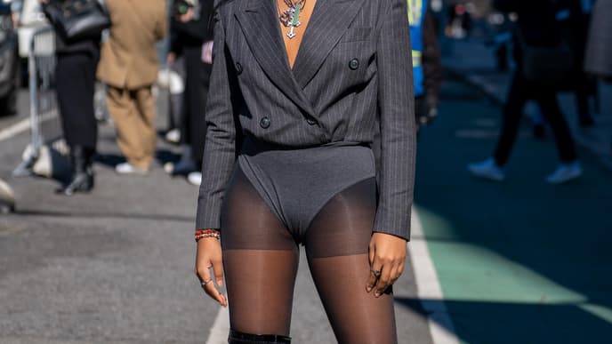 Graue Granny Panties