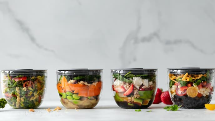 Meal Prep in Gläsern