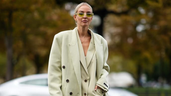 Leonie Hanne grünes Outfit