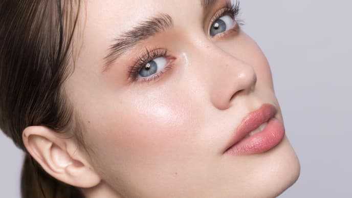 Frau mit Make-up
