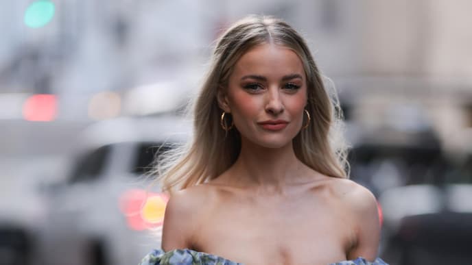 Streetstyle: Langes Blumenkleid