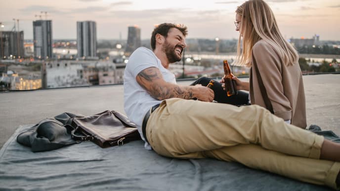 Paar bei einem Date