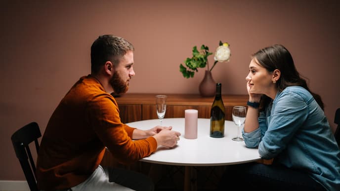 Paar bei einem Date