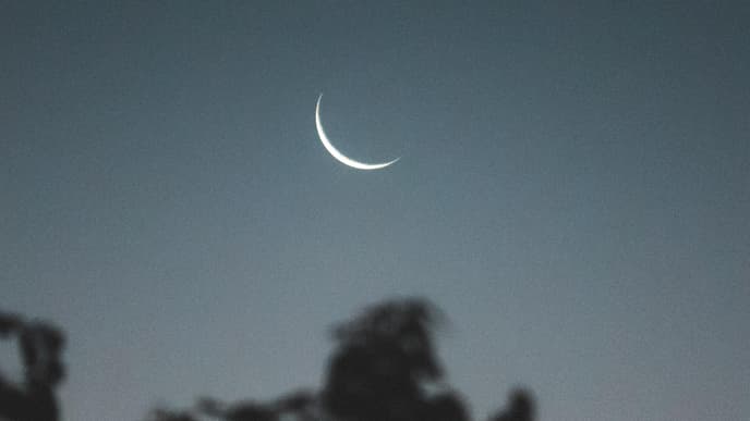 Mond am Nachthimmel