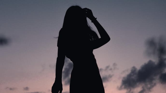 Frau in der Natur