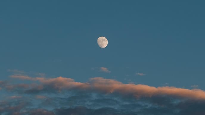Mond am Himmel