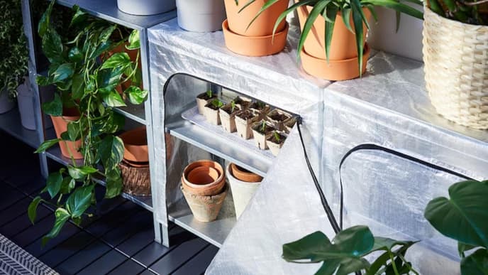 Ikea HYLLIS Regal mit Überzug