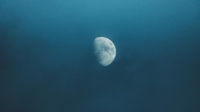 Mond am Himmel