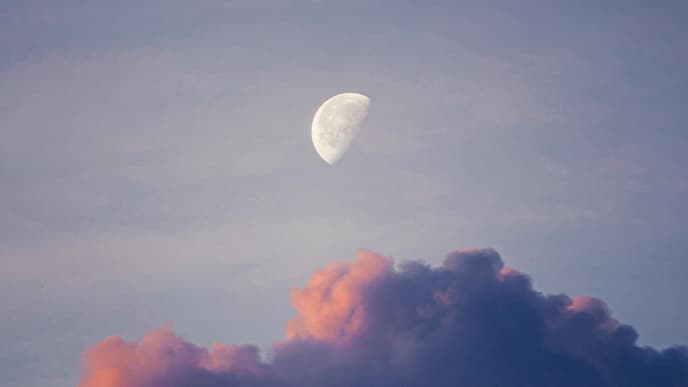 Mond am Himmel