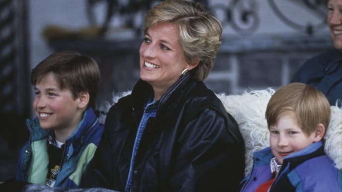 Prinzessin Diana, William und Harry