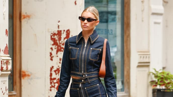 Elsa Hosk in Jeans Look