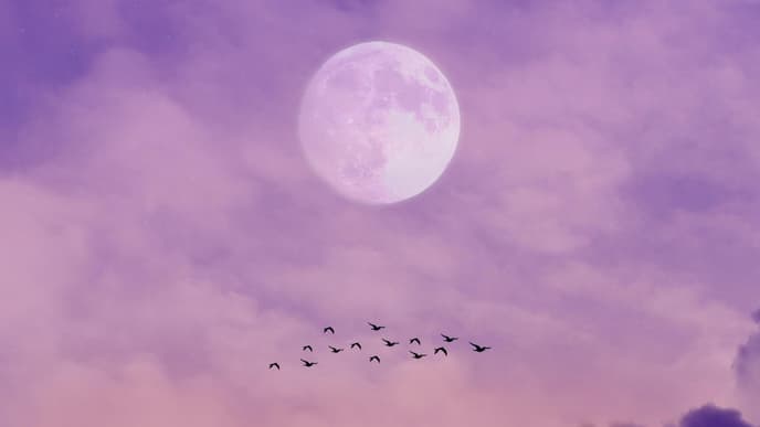 Mond am Himmel