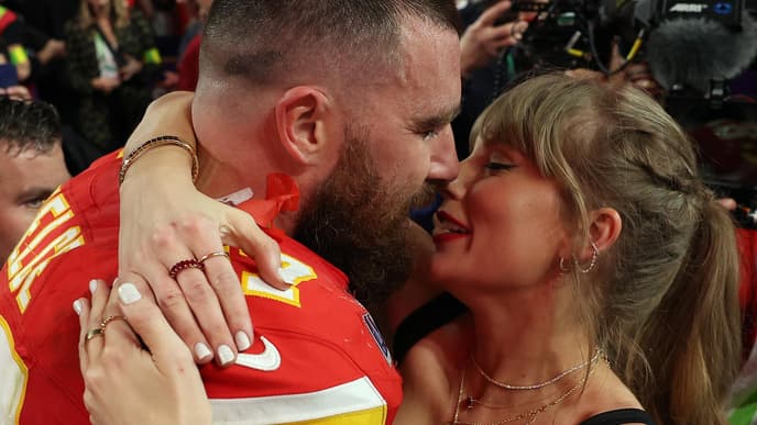 Taylor Swift Travis Kelce Superbowl 2024