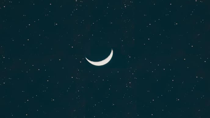 Mond am Himmel