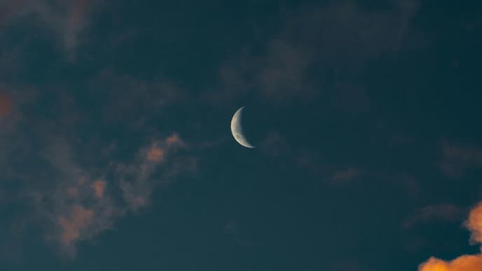 Mond am Himmel