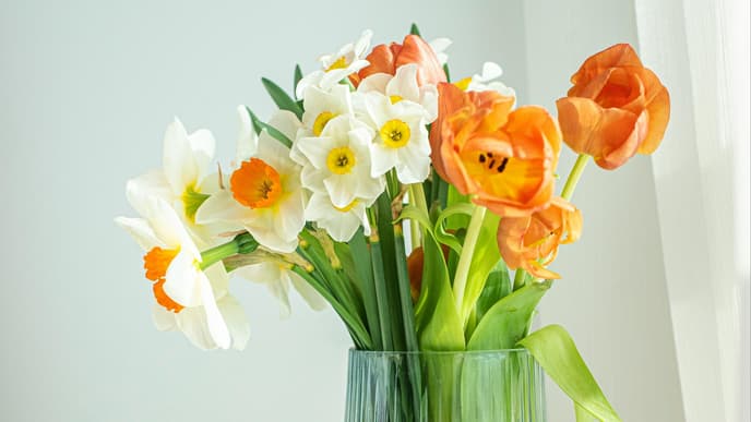 Verwelkender Blumenstrauß