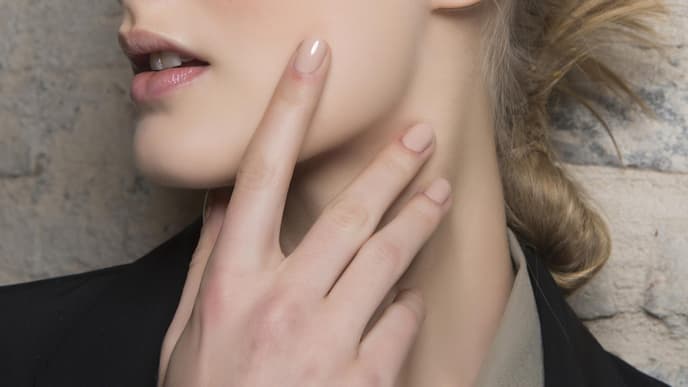 Glossy Nude Nails