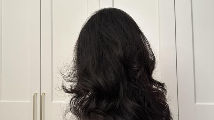 Lockige Haare