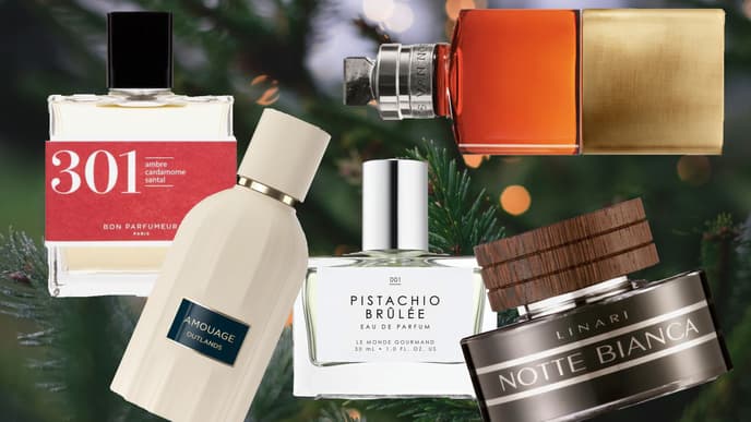 Weihnachts-Parfum Collage