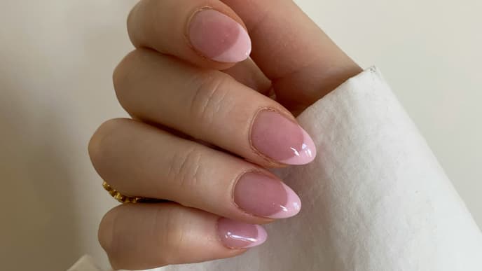 Rosa Glass French Nails