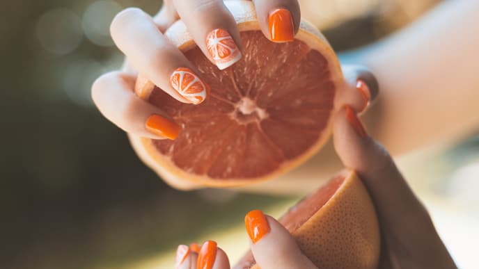 Nageldesign Orange