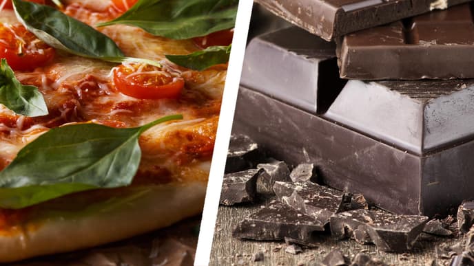 Teaser Schoko-Pizza Dr Oetker