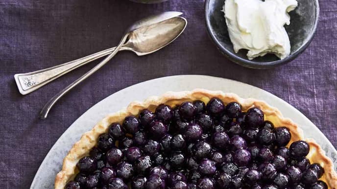 Blaubeer Kuchen Blueberry Pie