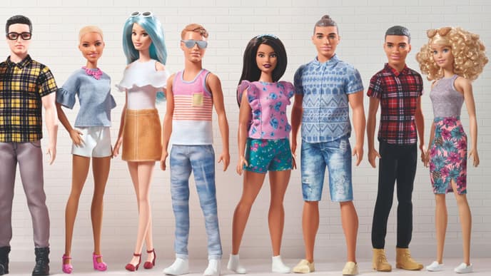 Durch die Jahre mit Barbie