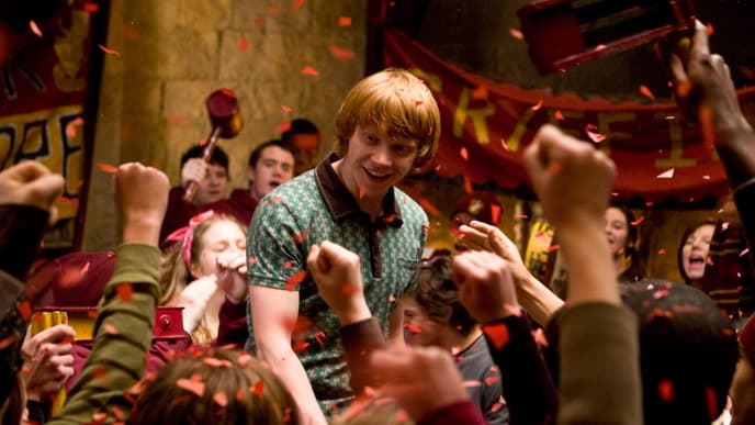 Ron feiert Sieg - Harry Potter 