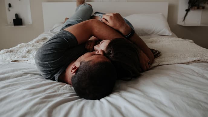 Paar Bett Beziehung Sex Arbeit 