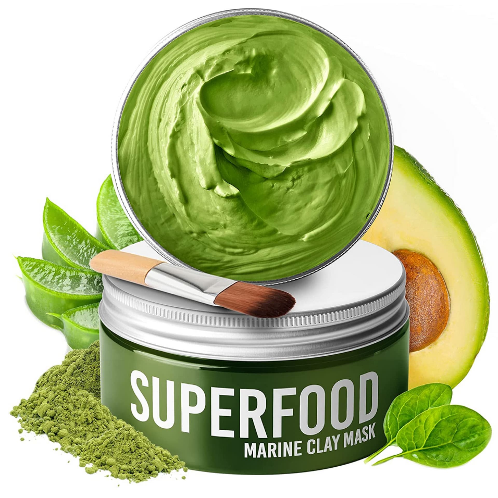 Gesichtsmaske mit Avocado