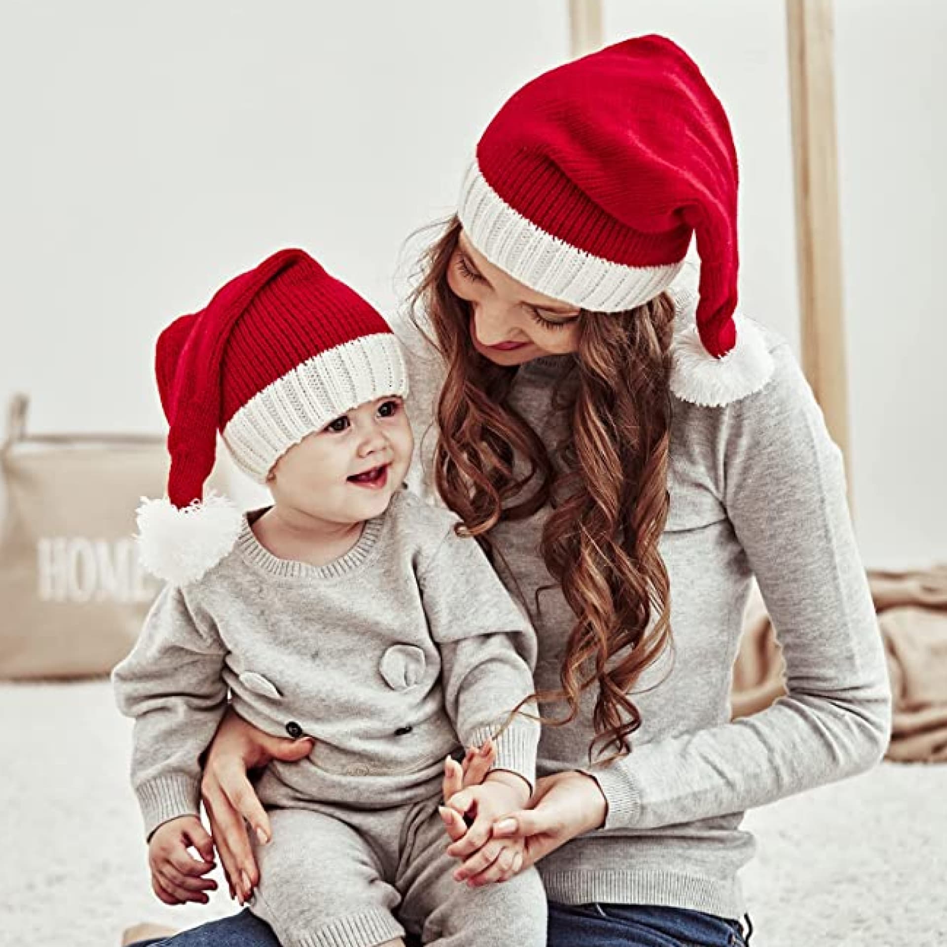 Weihnachtsmütze Mama Baby
