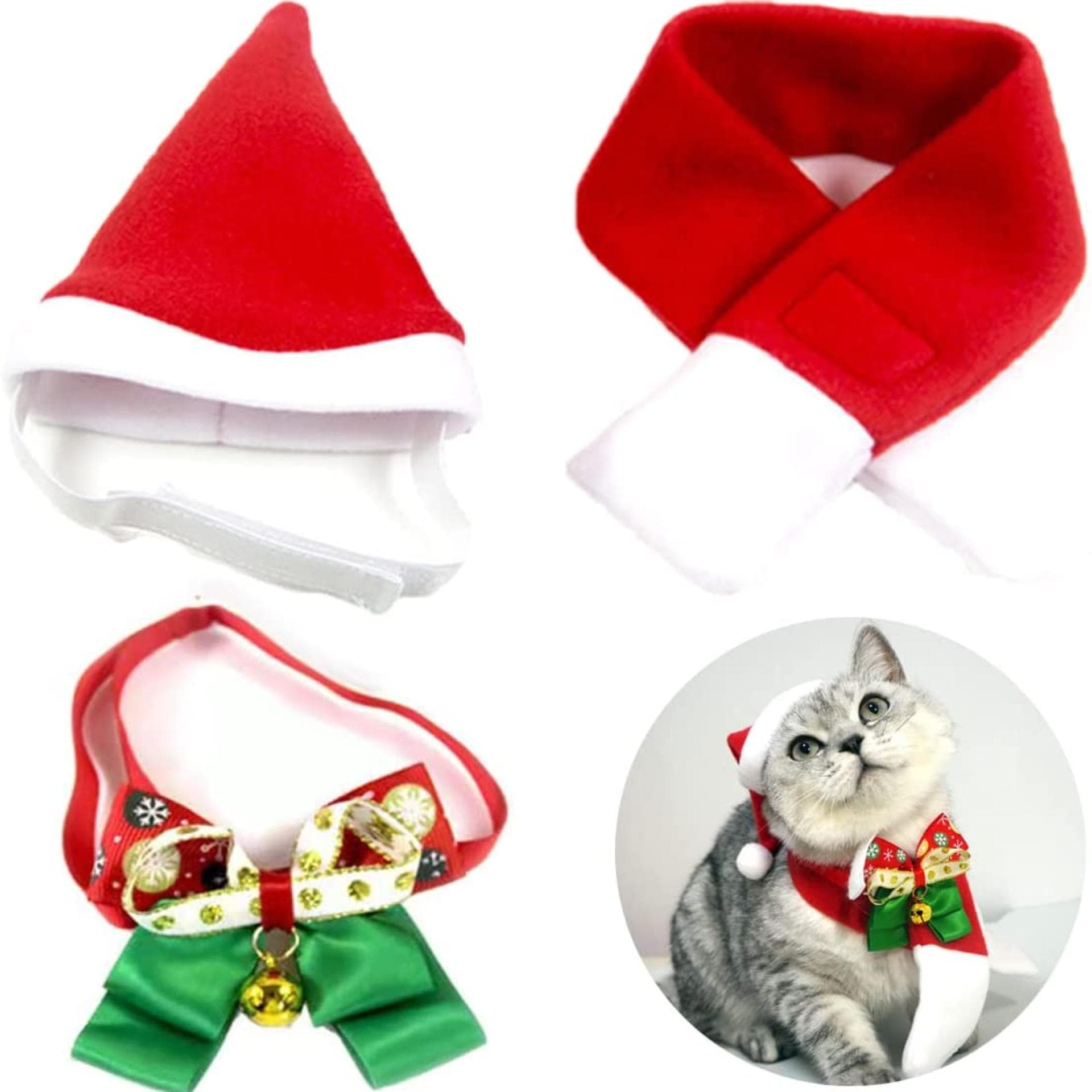 Weihnachtsmütze für Katzen 