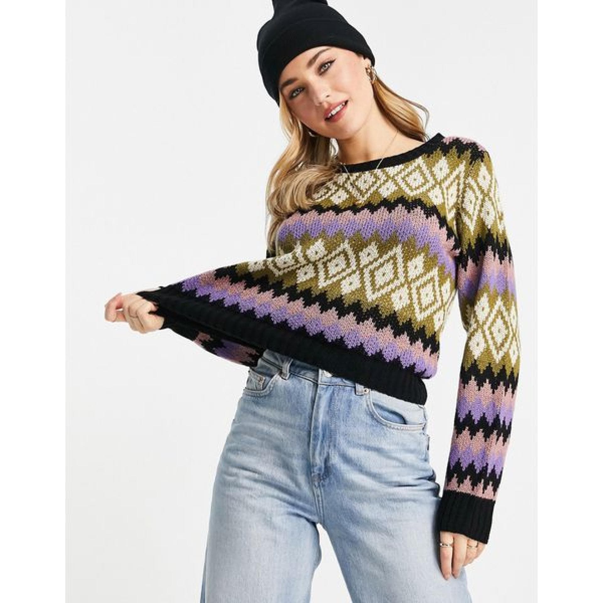 Jacquard-Strickpullover